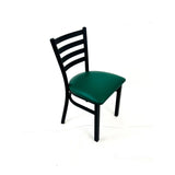 White Horse Series Side Chairs, Supports Up to 300 lb,18" Seat Height, Green Seat, Black Back, Black Base (JMCWHCBVSGRN) Each