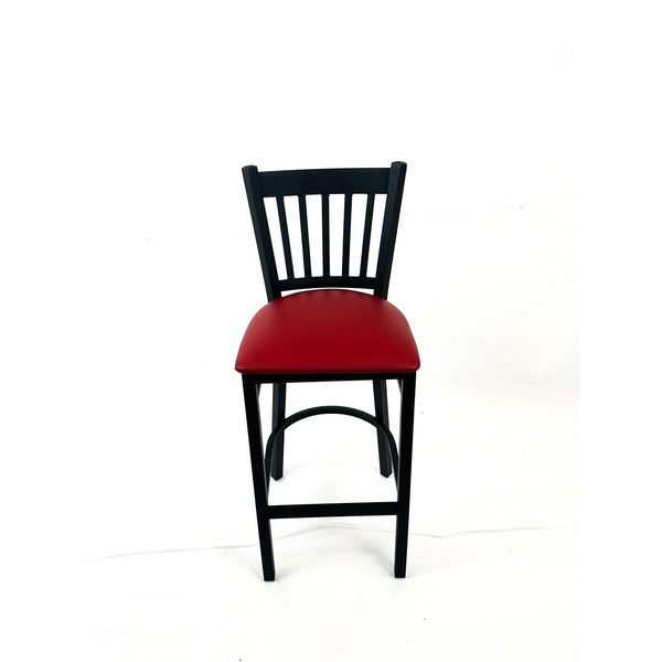 Cobra Series Barstool, Supports Up to 300 lb, 28.5" Seat Height, Burgundy Seat, Black Back, Black Base (JMCCBBVSBUR) Each