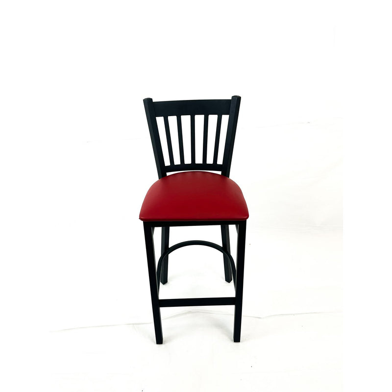 Cobra Series Barstool, Supports Up to 300 lb, 28.5" Seat Height, Burgundy Seat, Black Back, Black Base (JMCCBBVSBUR) Each