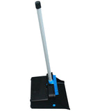 Impact LobbyMaster Plastic Dust Pan, 11.72" Wide, 31" PVC Handle, Blue/Black (IMPT001301) Each