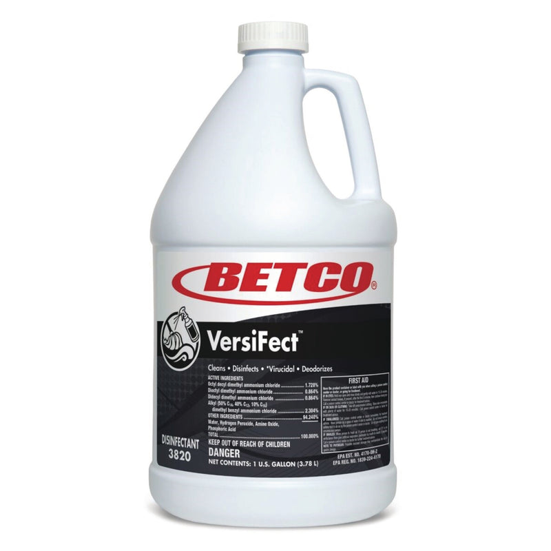 Betco® VersiFect Cleaner Disinfectant, Fresh Scent, 1 gal Bottle, 4/Carton (BET38200400) Case of 4