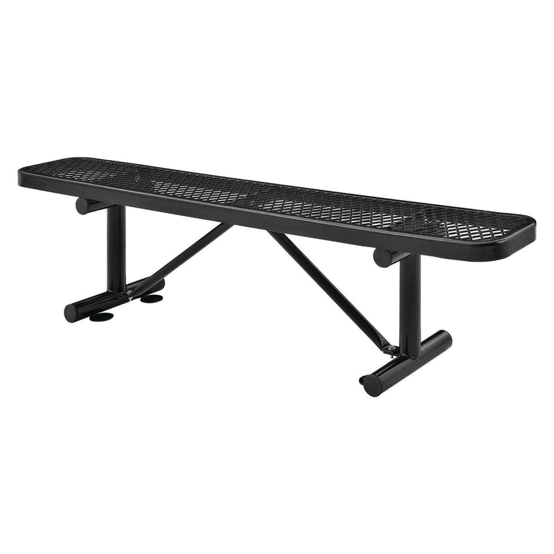 Global Industrial® Expanded Steel Flat Bench, 72 x 14.5 x 18, Black (GBE277156BK) Each