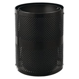 Global Industrial® Outdoor Perforated Steel Trash Can with Dome Lid, 36 gal, Steel, Black (GBE261949BK) Each