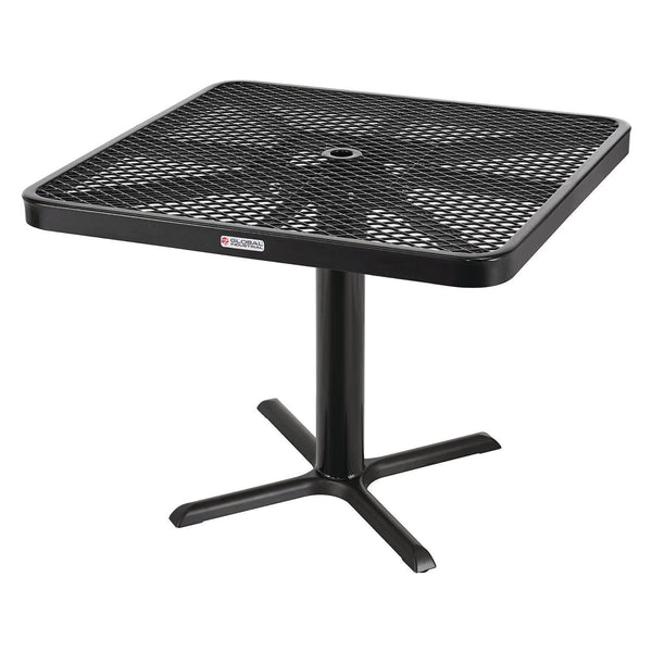 Global Industrial® Outdoor Dining Set, Square, 36 x 36 x 29, Black Top, Black Base/Legs (GBE348119BK) Each