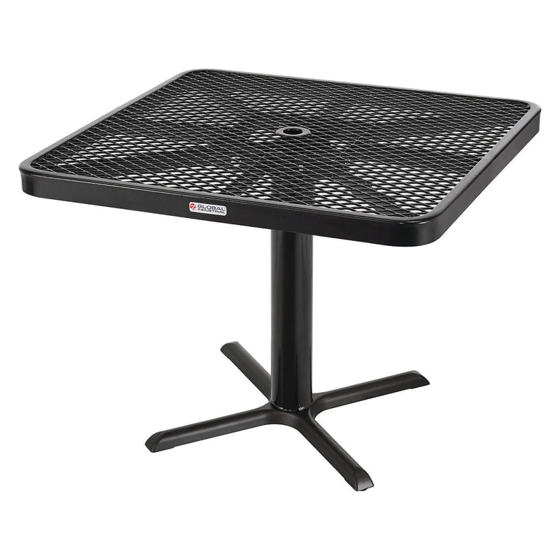 Global Industrial® Outdoor Dining Set, Square, 36 x 36 x 29, Black Top, Black Base/Legs (GBE348119BK) Each