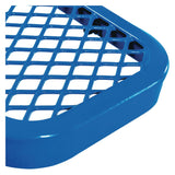 Global Industrial® Expanded Steel Bench With Back, 72 x 24 x 33, Blue (GBE277154BL) Each