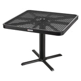 Global Industrial® Outdoor Dining Set, Square, 36 x 36 x 36, Black Top, Black Base/Legs (GBE348120BK) Each