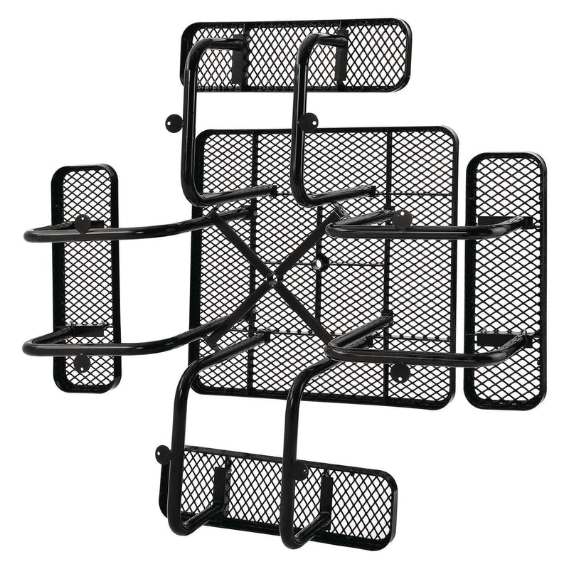 Global Industrial® Expanded Steel Picnic Table, Square, 81 x 81 x 29.5, Black Top, Black Base/Legs (GBE277151BK) Each