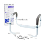 McKesson Toilet Safety Rail White Steel (1095389_CS) 2/CS