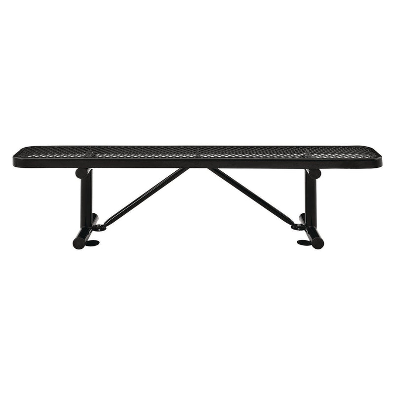 Global Industrial® Expanded Steel Flat Bench, 72 x 14.5 x 18, Black (GBE277156BK) Each