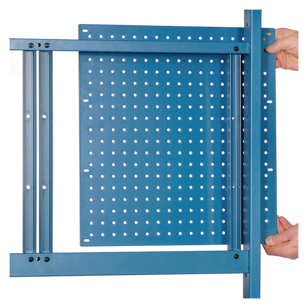 Global Industrial® Panel Mounting Rail, For Use with Global Industrial 72" Wide Workbenches, 125 lb Weight Capacity (GBE249293ABL) Each