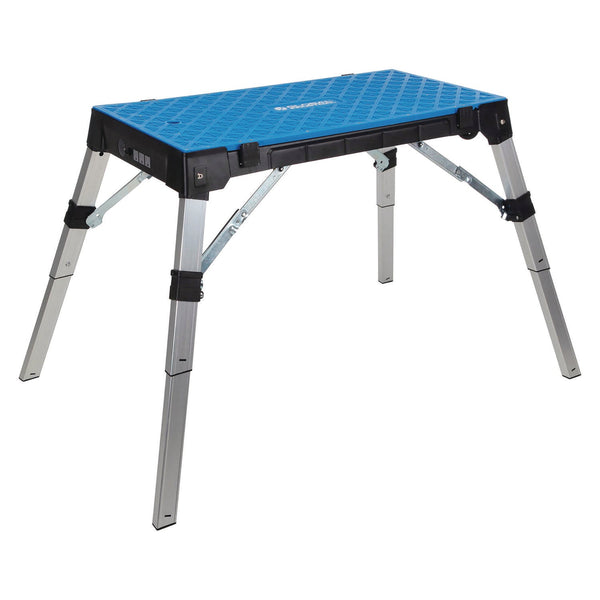 Global Industrial® 4-in-1 Portable Workbench with Power Strip, 300 to 500 lbs, 38.56 to 53 x 19.86 to 32.28 x 3.56 to 30.5 (GBE493680) Each