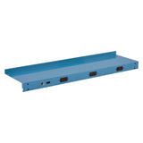 Global Industrial® Upper Workbench Shelf, 3 Duplex Outlets, For Use With 48" Wide Workbenches, 100 lb Weight Capacity (GBE249294CBL) Each