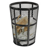 Global Industrial® Steel Mesh Corrosion Resistant Trash Can, 48 gal, Black (GBE237634BK) Each