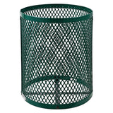 Global Industrial® Outdoor Diamond Steel Trash Can, 36 gal, Green (GBE261924GN) Each