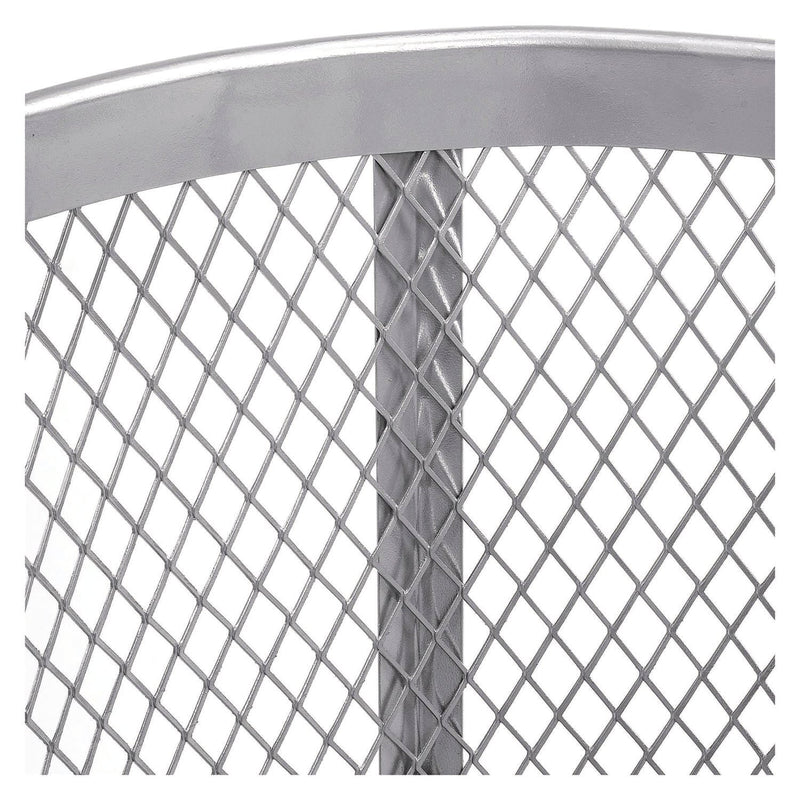 Global Industrial® Steel Mesh Corrosion Resistant Trash Can, 48 gal, Silver (GBE237633) Each