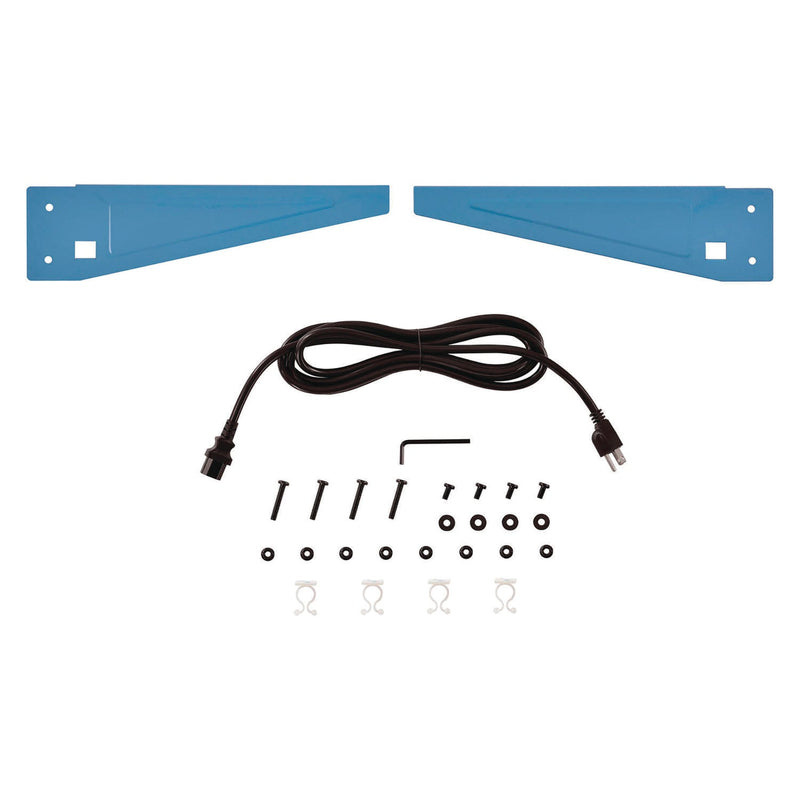 Global Industrial® Upper Workbench Shelf, 3 Duplex Outlets, For Use With 48" Wide Workbenches, 100 lb Weight Capacity (GBE249294CBL) Each