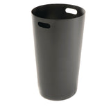 Global Industrial® Outdoor Slatted Steel Trash Can, 24 gal, Black (GBE237725BK) Each