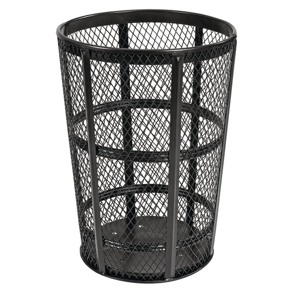 Global Industrial® Steel Mesh Corrosion Resistant Trash Can, 48 gal, Black (GBE237634BK) Each