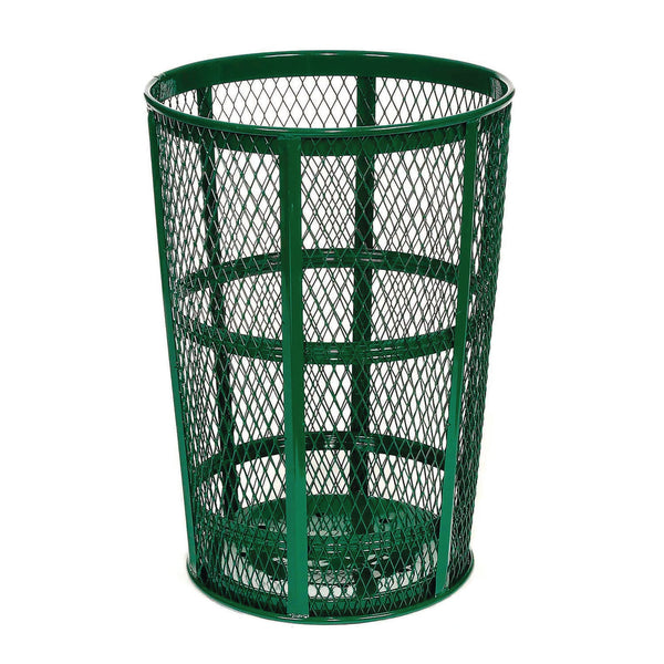 Global Industrial® Steel Mesh Corrosion Resistant Trash Can, 48 gal, Green (GBE237634GN) Each