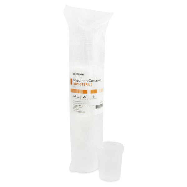 McKesson Specimen Container 120 mL (4 oz.) Without Closure NonSterile (854655_EA) 1/EA