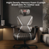 Eureka Ergonomic® Norn Ergonomic Chair, Supports Up to 275 lb, 18.11" to 22.04" Seat Height, Black/Gray Mesh Seat/Back, Black Base (EKAGC06GY) Each