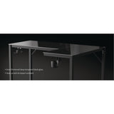 Eureka Ergonomic® RGB LED Lights Glass Gaming Desk, 60" x 40.25" x 30", Black (EKAL60RB) Each
