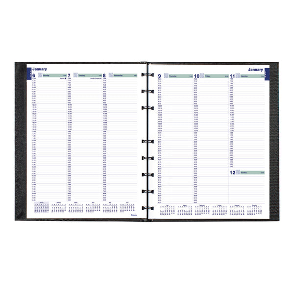 Blueline® Plan and Link Weekly Appointment Planner, 9.25" x 7.25", Black Cover, 12-Month (Jan to Dec): 2025 (REDC5275C81) Each