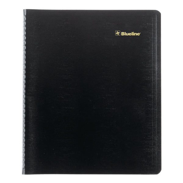 Blueline® Plan and Link Monthly Planner, 11" x 9.06", Black Cover, 16-Months: Sept 2024 to Dec 2025 (REDC151281T) Each