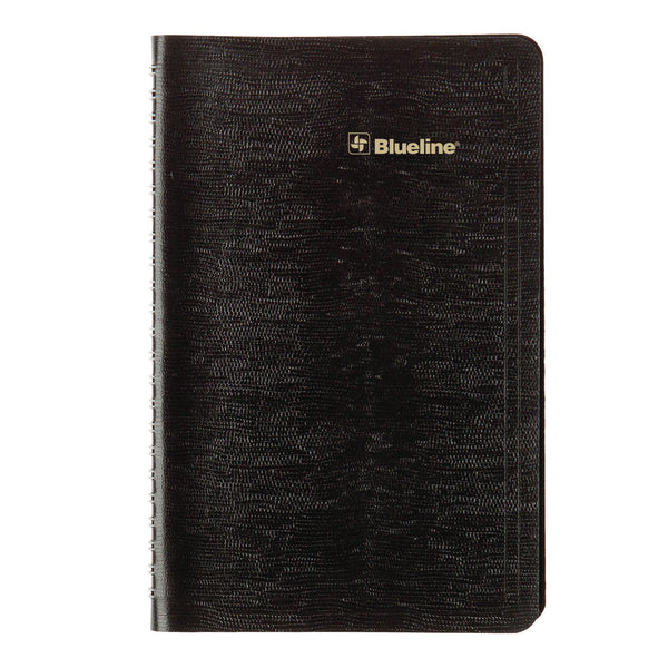 Blueline® Plan and Link Weekly Planner, 8" x 5", Black Cover, 12-Month (Jan to Dec): 2025 (REDC507581T) Each