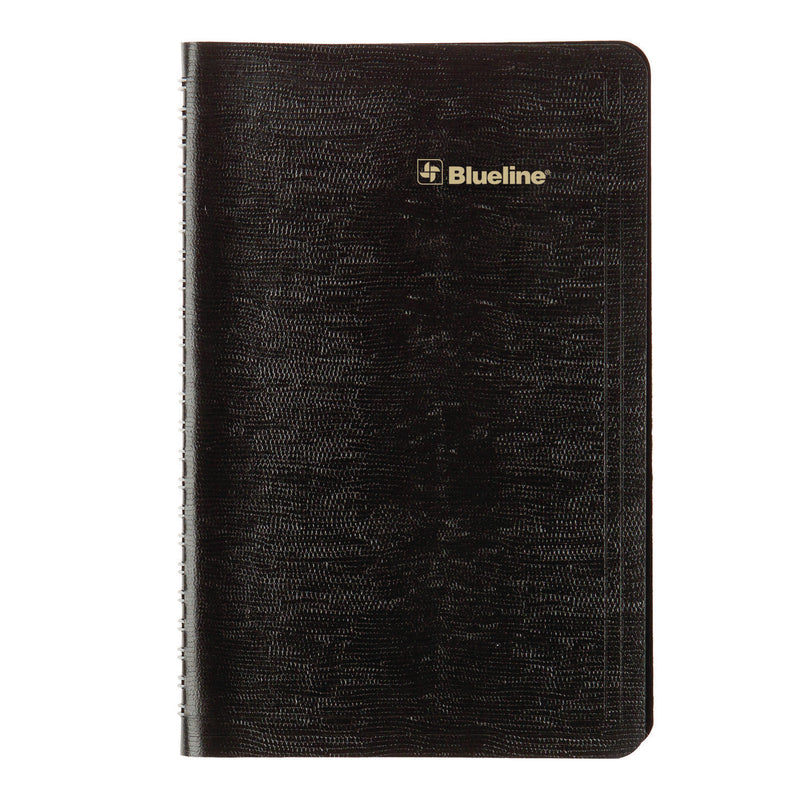Blueline® Plan and Link Weekly Planner, 8" x 5", Black Cover, 12-Month (Jan to Dec): 2026 (REDC507581T) Each