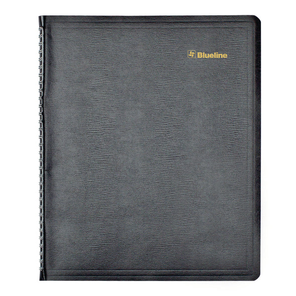 Blueline® Plan and Link Weekly Appointment Planner, 11" x 9.06", Black Cover, 12-Month (Jan to Dec): 2025 (REDC595081T) Each