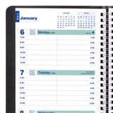 Blueline® Plan and Link Weekly Planner, 8" x 5", Black Cover, 12-Month (Jan to Dec): 2026 (REDC507581T) Each
