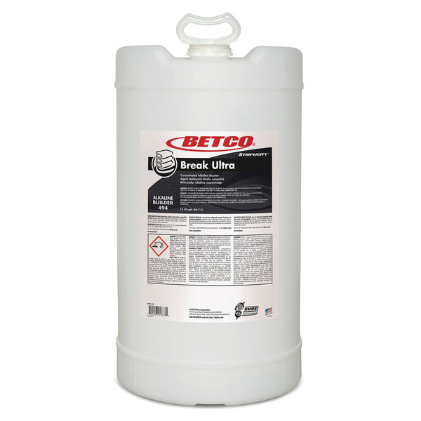 Betco® Symplicity Break Ultra Alkaline Booster, 15 gal Drum (BET4947700) Each