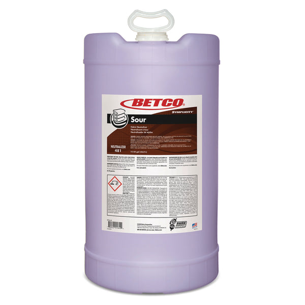 Betco Symplicity Sour Fabric Neutralizer, 15 gal Drum (BET4817700) Each