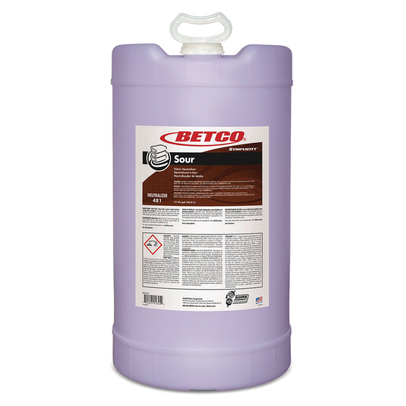 Betco Symplicity Sour Fabric Neutralizer, 15 gal Drum (BET4817700) Each