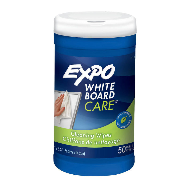 Expo® Dry-Erase Board-Cleaning Wet Wipes, 6 x 9, 50/Container (SAN81850A) Each