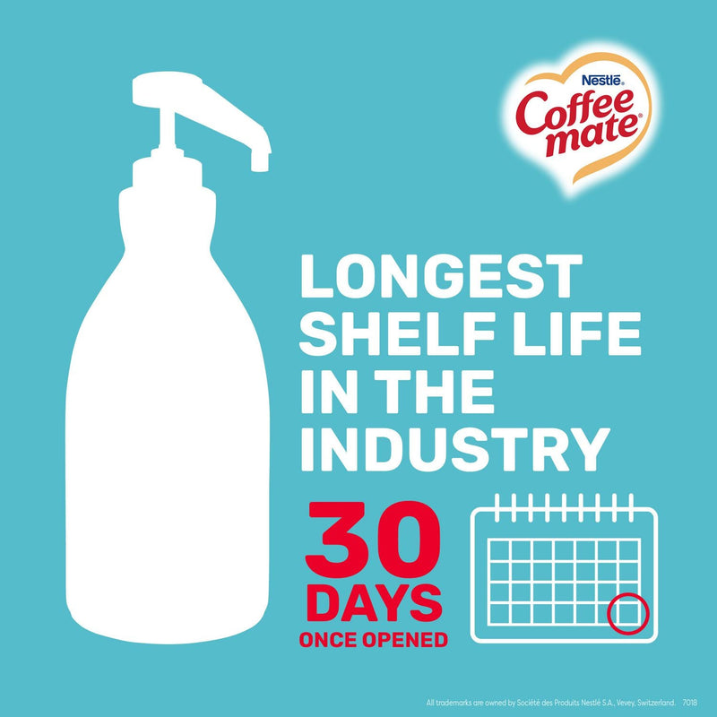 Coffee mate® Liquid Creamer Pump Bottle, Caramel, 50.7 oz Pump Bottle, 2/Carton (NES73358CT) Case of 2