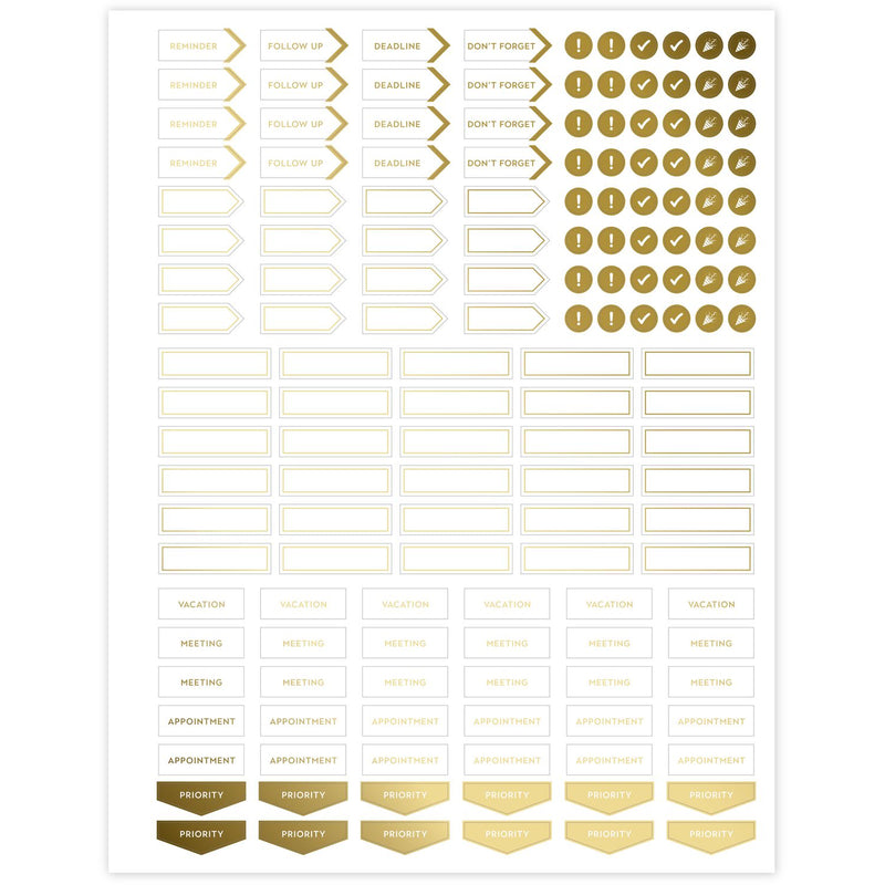 Cambridge® Workstyle Weekly/Monthly Planner, Geometric Artwork, 11 x 9.38, Blue/Gold Cover, 12-Month (Jan to Dec): 2025 (AAG160690512) Each