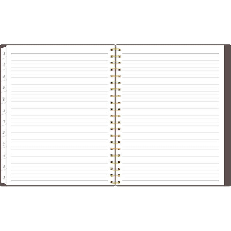 Cambridge® Workstyle Monthly Poly Planner, Geometric Artwork, 11 x 8.5, Java Brown/Gold Cover, 12-Month (Jan to Dec): 2025 (AAG160690004) Each