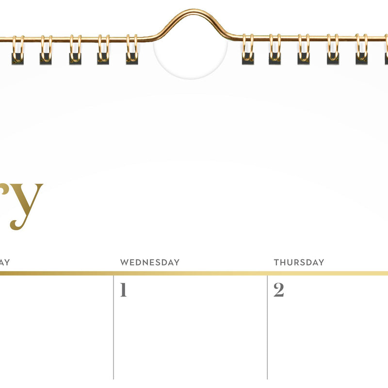 Cambridge® WorkStyle Monthly Wall Calendar, 15 x 12, White/Gold Sheets, 12-Month (Jan to Dec): 2025 (AAG1606707) Each