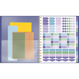 Badge Geo Weekly/Monthly Planner, 8.88 x 7.69, Purple/Gold Cover, 13-Month (Jan to Jan): 2025 to 2026 (AAG1722G805) Each