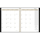 Cambridge® Radiate Weekly/Monthly Planner, Stylized Solar-Eclipse Artwork, 11 x 9.25, Black/Gold Cover, 12-Month (Jan to Dec): 2025 (AAG1725905) Each