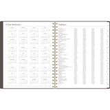 Cambridge® Workstyle Weekly/Monthly Planner, 11 x 9.38, Brown/Gold Cover, 12-Month (Jan to Dec): 2025 (AAG160690504) Each