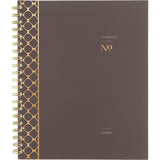 Cambridge® Workstyle Monthly Poly Planner, Geometric Artwork, 11 x 8.5, Java Brown/Gold Cover, 12-Month (Jan to Dec): 2025 (AAG160690004) Each