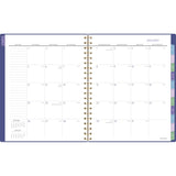 AT-A-GLANCE® Badge Geo Weekly/Monthly Planner, 11 x 9.25, Purple/Gold Cover, 13-Month (Jan to Jan): 2025 to 2026 (AAG1722G905) Each