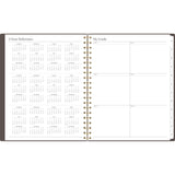 Cambridge® Workstyle Monthly Poly Planner, Geometric Artwork, 11 x 8.5, Java Brown/Gold Cover, 12-Month (Jan to Dec): 2025 (AAG160690004) Each