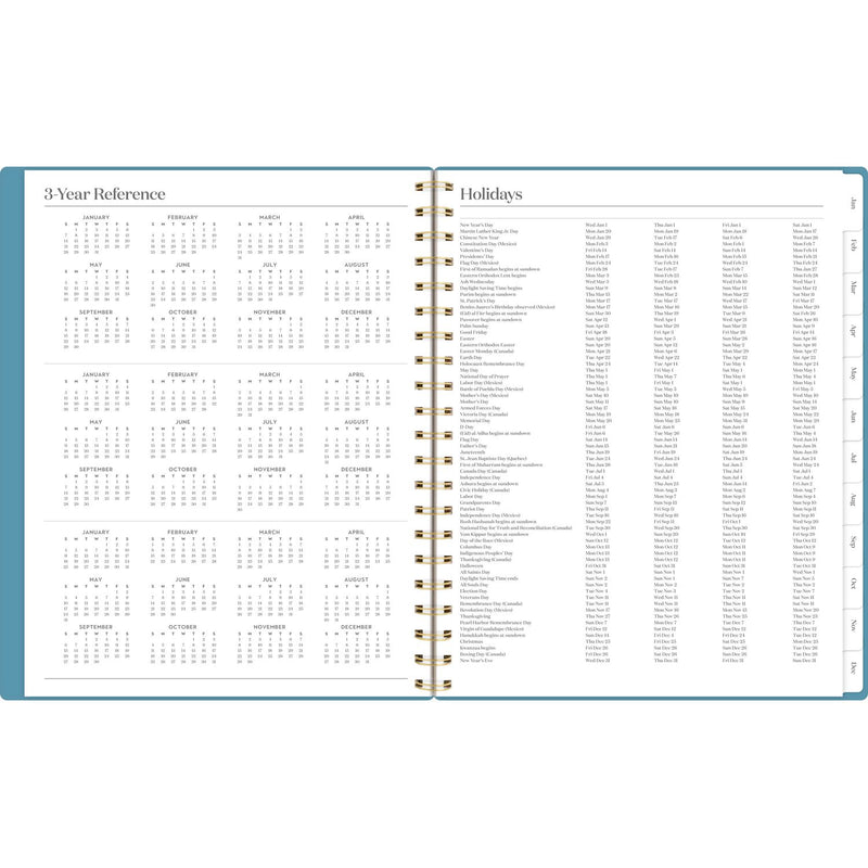 Cambridge® Workstyle Weekly/Monthly Planner, Geometric Artwork, 11 x 9.38, Blue/Gold Cover, 12-Month (Jan to Dec): 2025 (AAG160690512) Each