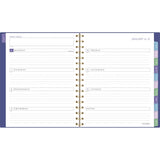 Badge Geo Weekly/Monthly Planner, 8.88 x 7.69, Purple/Gold Cover, 13-Month (Jan to Jan): 2025 to 2026 (AAG1722G805) Each