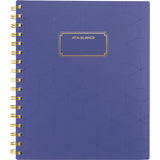 Badge Geo Weekly/Monthly Planner, 8.88 x 7.69, Purple/Gold Cover, 13-Month (Jan to Jan): 2025 to 2026 (AAG1722G805) Each